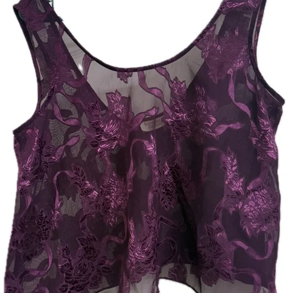 Victoria’s Secret Vintage Gold Tag Lingerie Sleepwear Patterned Classic Sz Small - Picture 2 of 11